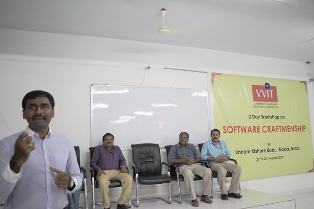 Unnam Kishore Babu at workshop
