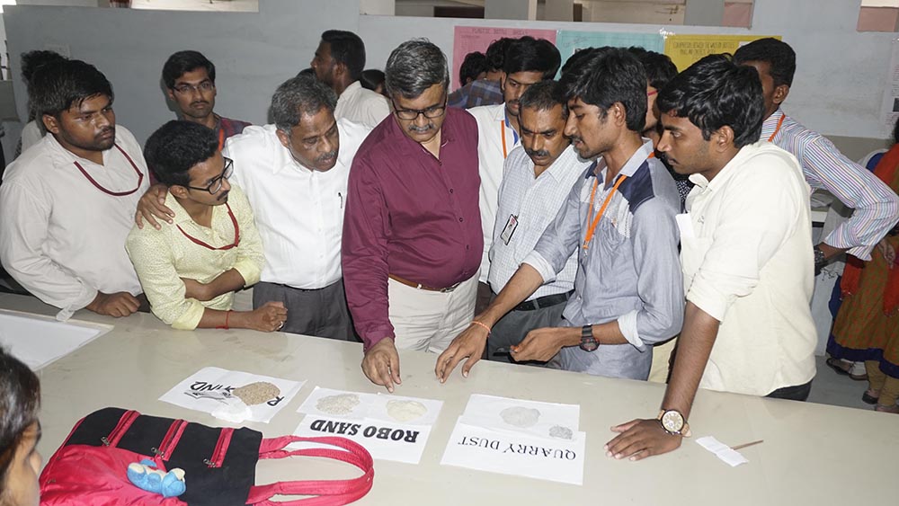 Secretary S.Badari Prasad and Joint Secretary M.Srikrishna at exhibition