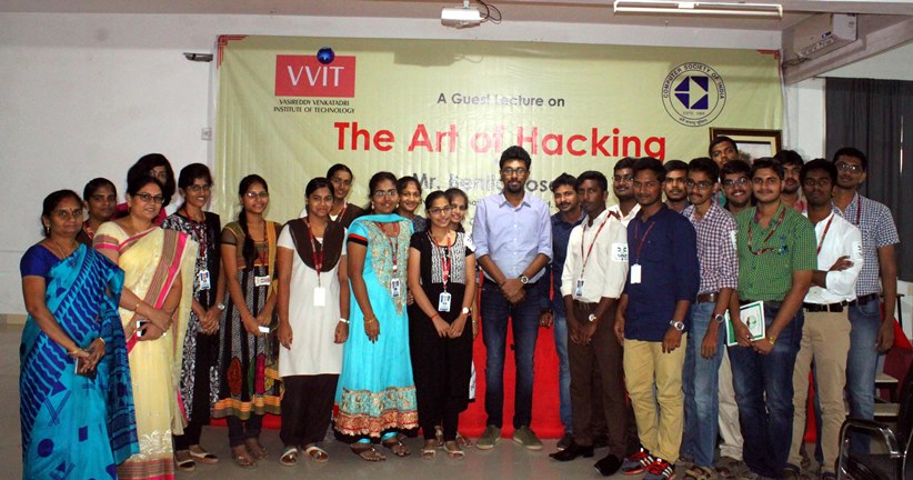 Belind Joseph with participants.